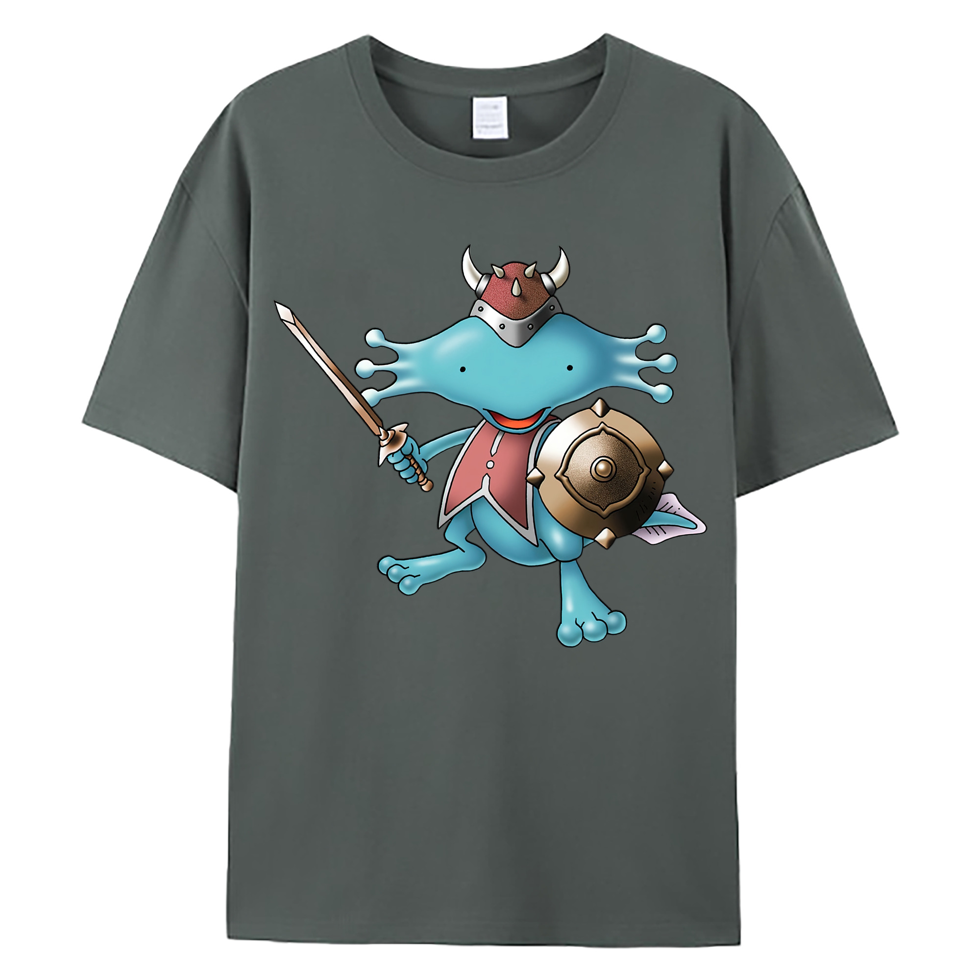 （画像用） ドラゴンクエスト Doragon Kuesuto Dragon Quest 綿100％ メンズ半袖Tシャツ｜肌触りやわらか＆通気性